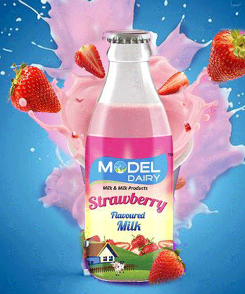 STRAWBARRY FLAVOURED MILK